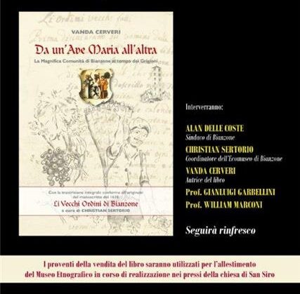 locandina presentazione libro da un'ave maria all'altra - 11 dicembre 2016