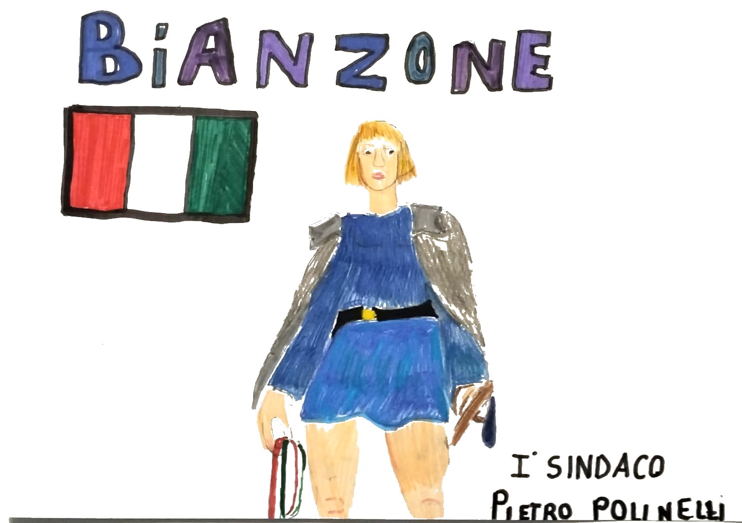 disegno dei bambini della scuola elementare di bianzone